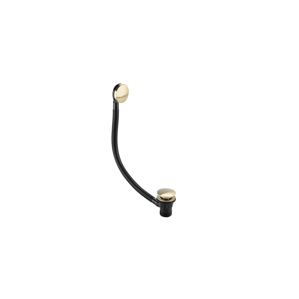 W BATH03 BB Round Clicker Bath Waste, Brushed Brass