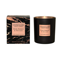 Seasonal Scents LUNA Dark Amber & Vetivert Tumbler Candle- Boxed
