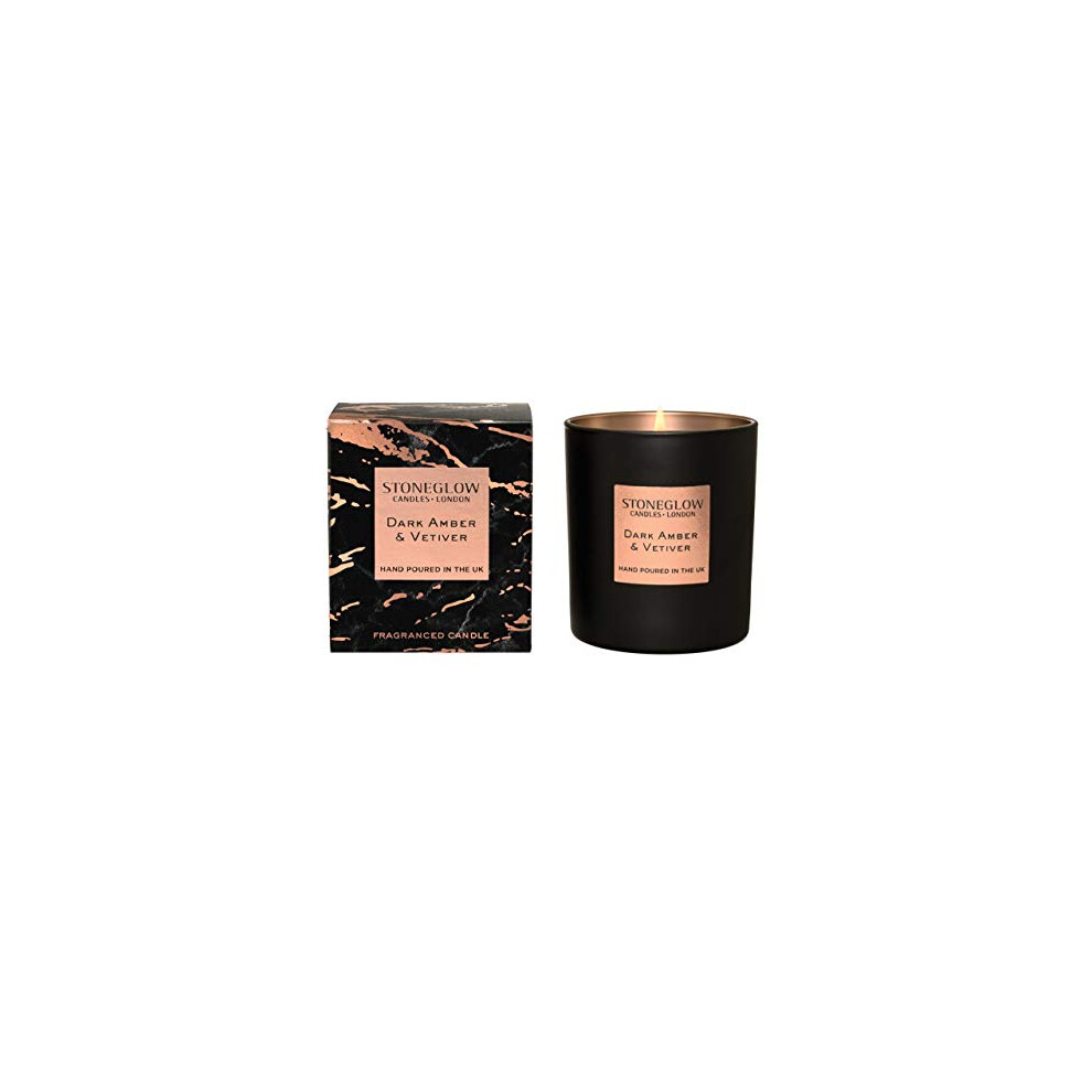Seasonal Scents LUNA Dark Amber & Vetivert Tumbler Candle- Boxed