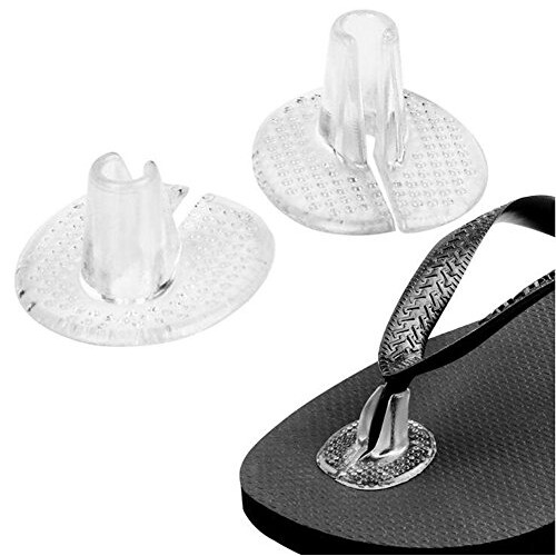 3 Pairs Clear Silicone Thong Sandal Toe Protectors Flip Flop Gel Toe Guards Cushions Style B Particles Surface on OnBuy