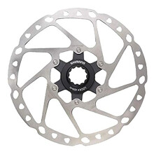 Shimano SM-RT64 remschijf - Deore - 160mm - 6 gaten - roestvrij staal/alu zilver