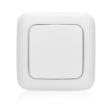 Wireless Wall Switch - Plug & Connect - Battery Operated - White - SH4-90162