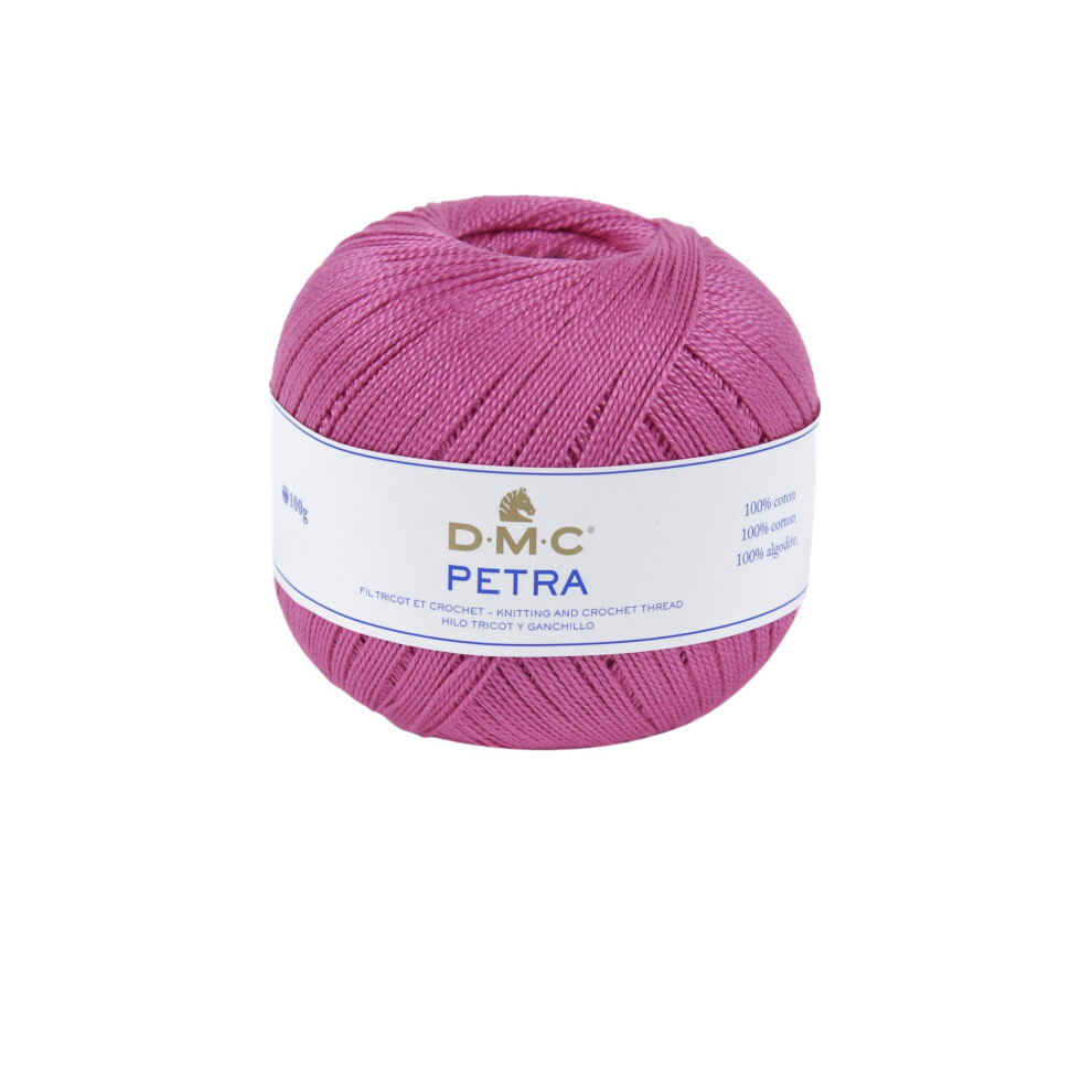 Petra Yarn, 100% Cotton, Pink, Size 5