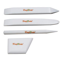Teflon Bone Folders for Card Making - Large, Ergo Square, Lifter, and Burnisher Bone Folder Set - Teflon Bone Folder Tool for Scoring Creasing Origami