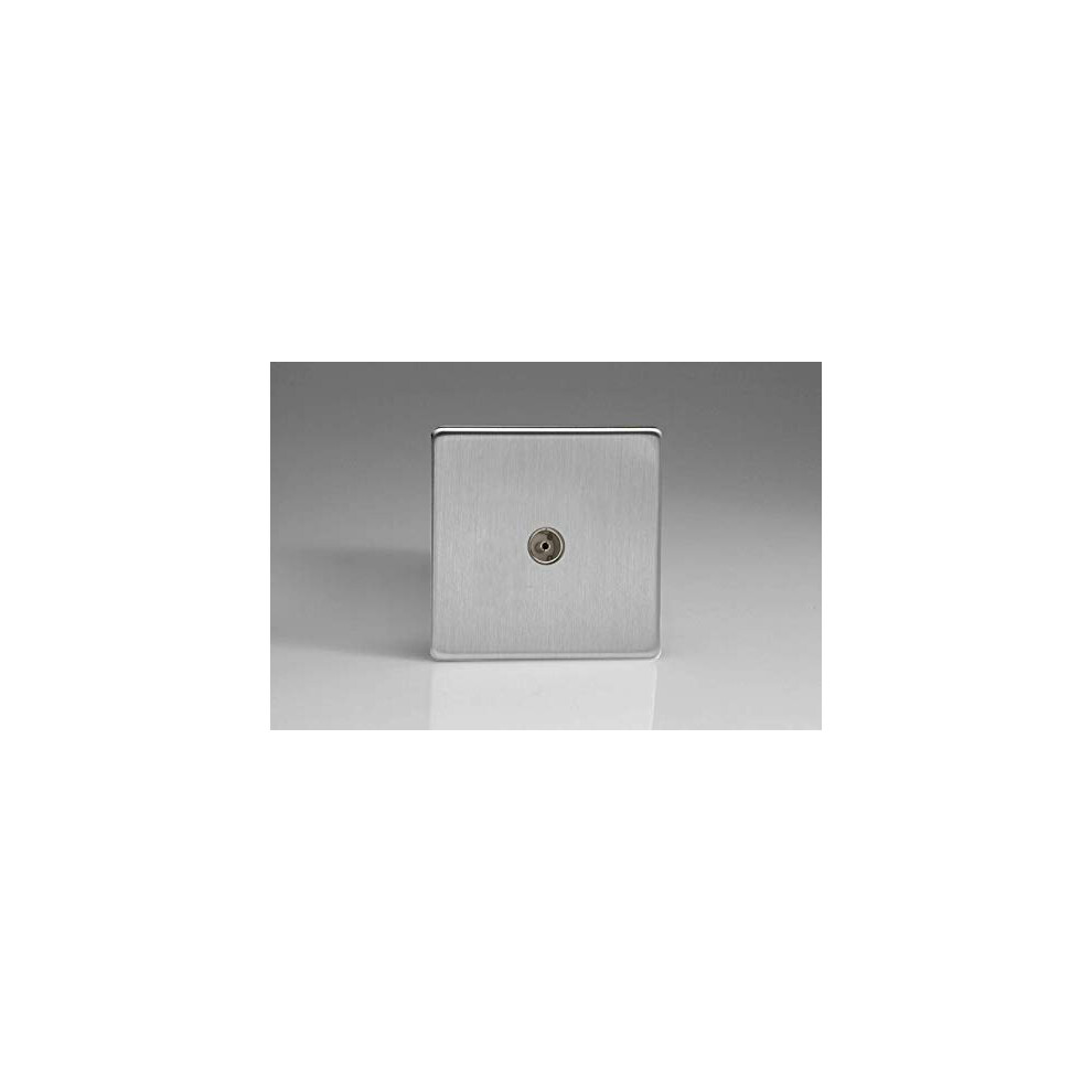 Xds8s Coaxial Socket Brushed Steel 5021575480207