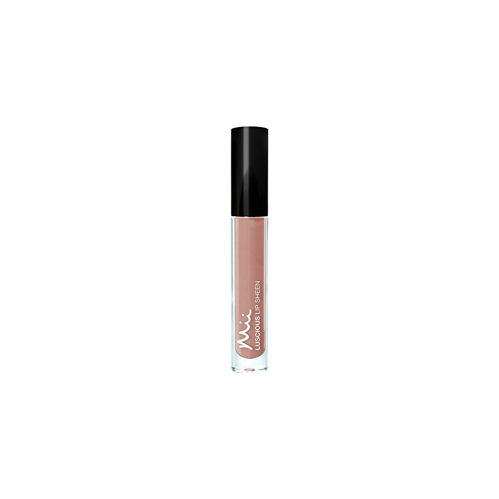 Mii Cosmetics | Luscious Lip Sheen Nourishing Lip Gloss | Full Colour Coverage & Endless Glossy Shine | Control Toned Nude | Indulge 02