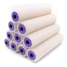 Velour/Mohair Paint Roller Sleeves (Short Pile) x10 | Mini/Small 4 Inch | The Mini Rollers for Gloss Painting, Varnishes, Wood Stains
