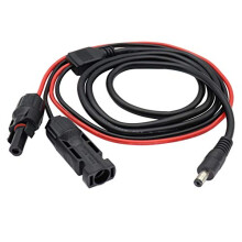 Solar male and female to DC 5.5mm x 2.1mm Male Solar Power Extension Cable for Solar and Portable Generator Photovoltaic Connector to DC Solar Panel