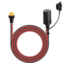 XT60 Female to Cigarette Lighter Female Socket Cable with Dustproof Waterproof Cap,14AWG 12V/24V Cigarette Lighter to XT60 Cable,for Car Inverter Tire