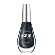 Satin Glam Shimmery Matte Finish Nail Color - Silk Onyx