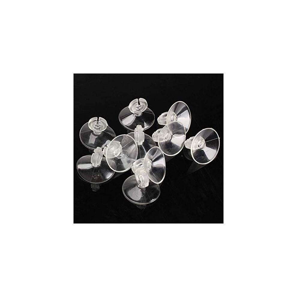 50Pcs Aquarium Fish Tank Suction Cups Suckers Clips Air Line Pump Tubing Plastic