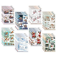 Katy Sue 'Christmas Bundle' 3D Die-Cut Decoupage (24-Sheet Pack) for Card Making & Crafts