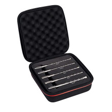 SDS Plus Drill Bit Kit - 5 Piece KBPXK05 PGM Approved Carbide Tip 4 Point Flute Hammer Drill Bit Set - For Concrete Masonry Stone Bricks