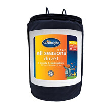 All Seasons King Duvet – 3 in 1 Duvet with 4.5 Tog and 10.5 Tog Quilts Which Combine to Create a 15 Tog Duvet – Ideal for Spring, Summer, Autumn,