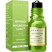 Migraine Rollon Stick - Ease Tension & Headache Relief - Magnesium Peppermint Rosemary Eucalyptus Essential Oils - Sinus Aromatherapy Cooling