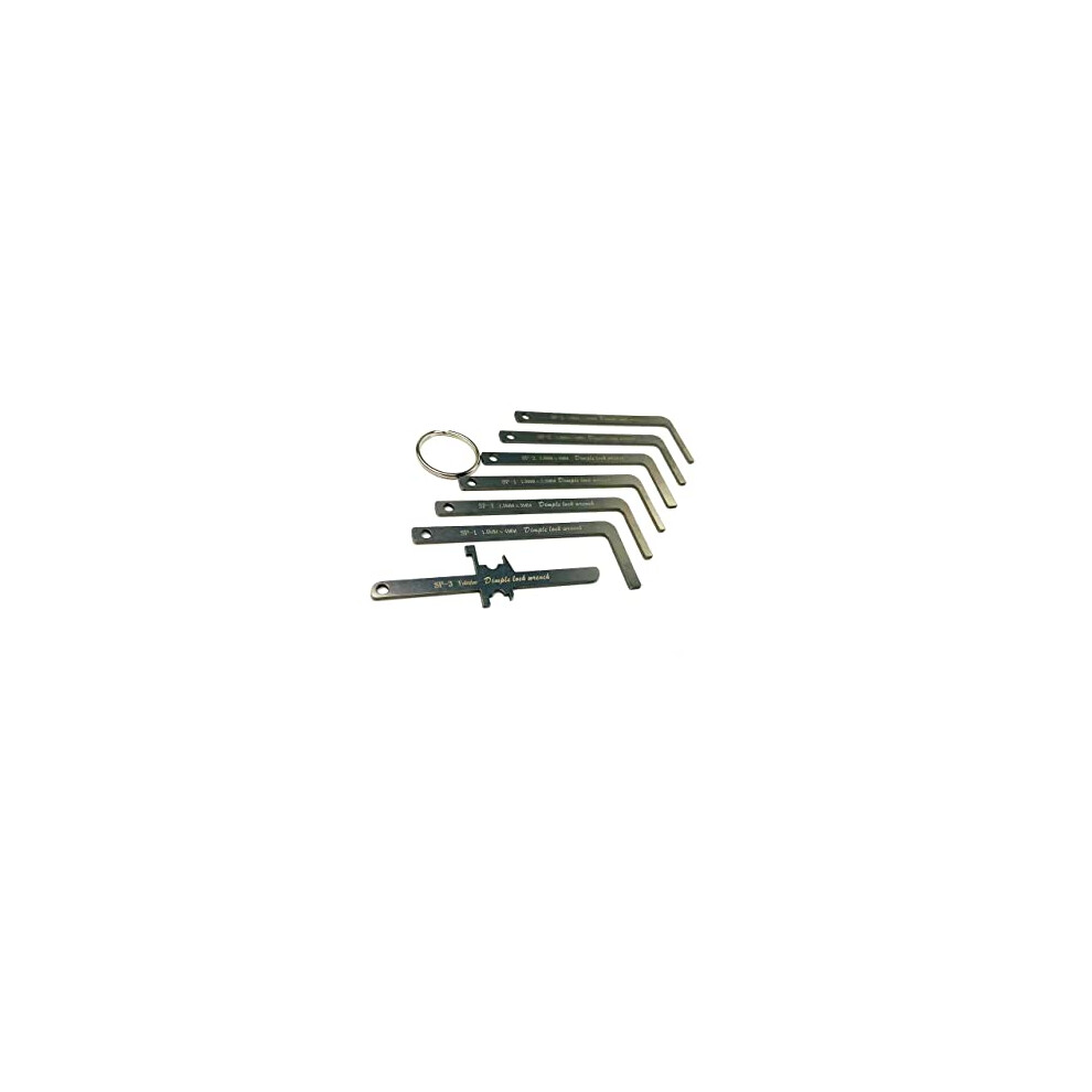Tpm Go 7Pcs Lock Pick Tension Tools For European Lock,Dimple Lock Wrench Locksmith Pry Bar 797427957597