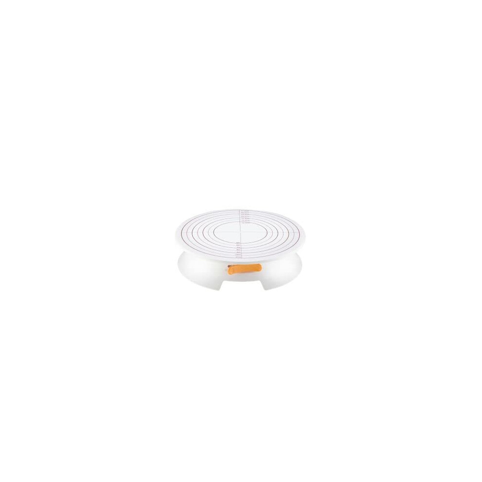 Adjustable Lockable Revolving Turntable Cake Stand,- With Size Markings