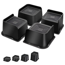 Bed Risers Heavy Duty 3 inch Furniture Risers L-Shape Table Riser Chair Raisers Lifter for Sofas Couches Desks Set of 4 Pack