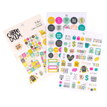 Pukka Pad, Carpe Diem A5 Sticker Tablet for Budget Planner – Includes 12 Sheets with 548 Stickers to Make Tracking Money and Managing Finances Fun
