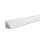 70262 Delta Profile with Diffuser for LED Strips 1 m skirting Board anodised Plastic Illuminated Edging, Aluminium, Satin 1