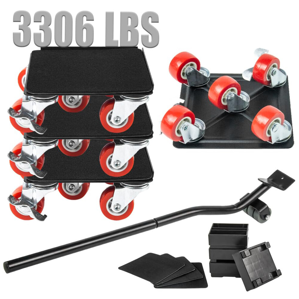 1500Kg 3306Lbs Lifter Furniture Sliders For Hardwood Floors Jack Furniture Dolly Appliance Dolly For Moving Pads Furniture Movers Sliders 738061233593