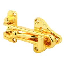 U 11315 Swing Bar Door Guard with High Security Auxiliary Lock, Brass Finish, 1-Pack, 1 Pack
