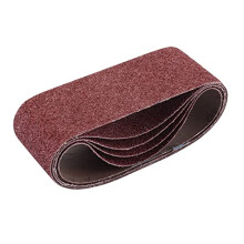 09233 Cloth Sanding Belt, 75 x 457mm, 40 Grit (Pack of 5), Red
