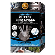 | Gutter Spikes Pack for Seagulls & Pigeons | Install Guide | 3 Metre