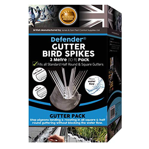 | Gutter Spikes Pack for Seagulls & Pigeons | Install Guide | 3 Metre