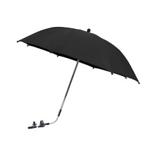 Baby Pram Parasol with Adjustable Clamp,Clip on Buggy Umbrella,Fixing Device UPF 50+ Great for Pushchair,Strollers(Black)
