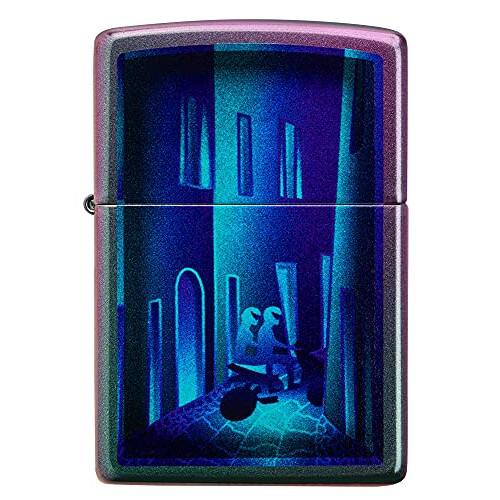 Zippo Lighter, Metal, Iridescent, One Size