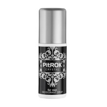 PitROK Crystal Natural Deodorant Spray for Men, 1 x 100 ml, Pump Spray, Vegan, Cruelty Free, Sensitive Skin Deodorant, with Aloe Vera and Grapefruit