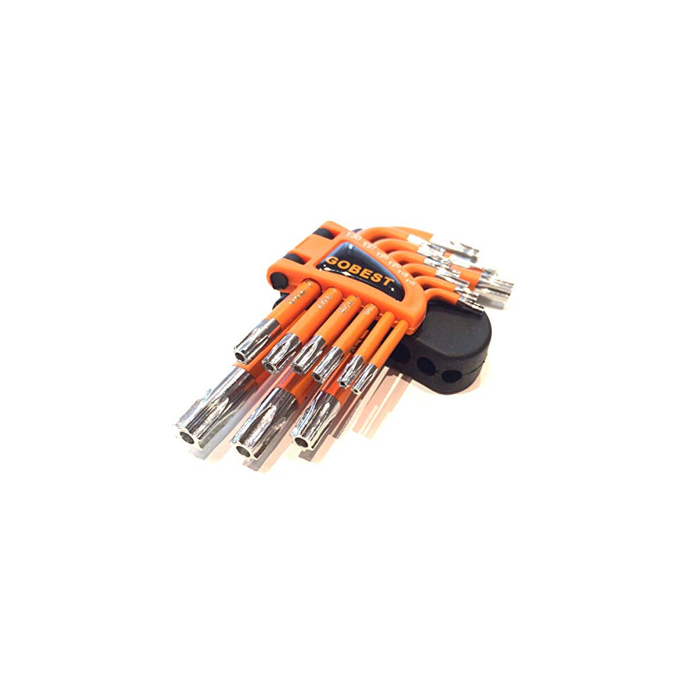 Gobest Gb-0012 Short Torx Security Tamper Proof Key Set 9 Pcs T10-T50 635131573552