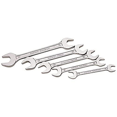 Draper 30768 Metric Double Open End Spanner Set, 5 Pieces,Blue