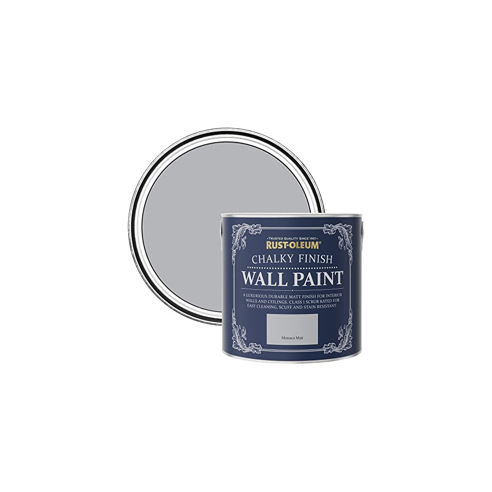 Rust-Oleum Matt Emulsion Wall Paint - Monaco Mist 2.5L Grey