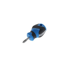 Screwdriver Phillips PH2 small, Mini screwdriver short, 3-component handle, length 81 mm, 2161 PH 2