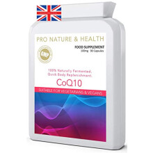 CoQ10 Supplement with Added Vitamin B1 | Coenzyme Q10 | 100mg x 90 Capsules | Naturally Fermented for High Absorption | Manufactured in The UK to GMP