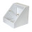White Single Gang Pattress Electrical Back Box 45 Degree Angled Surface Mount for Work Bench etc 1