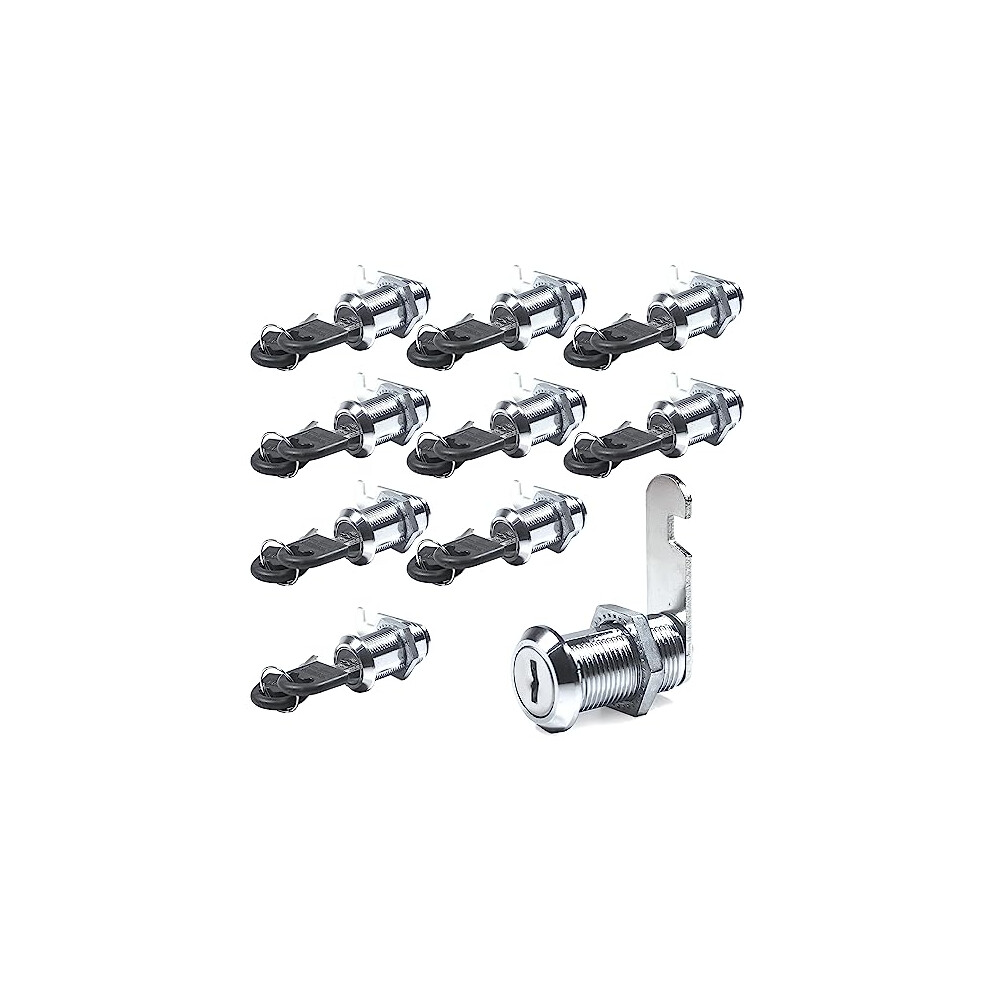 10Pcs Security Mailbox Lock, 25Mm Cabinet Locks With Keys, Replacement Cam Lock For Mailbox Drawer Cupboard Furniture Post Box Locks 753775985583