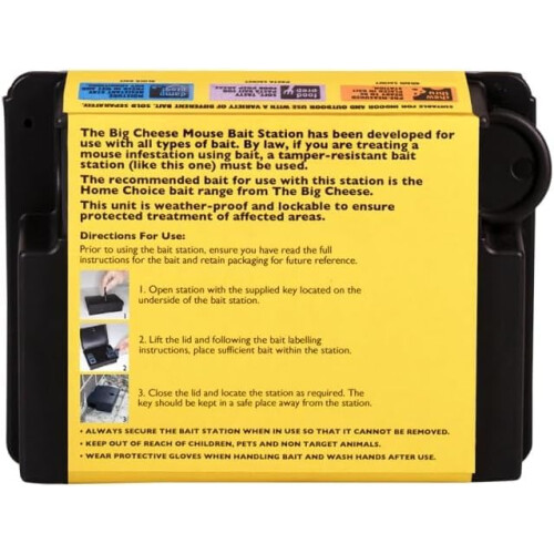 Mouse Bait Station Unbaited x3 2