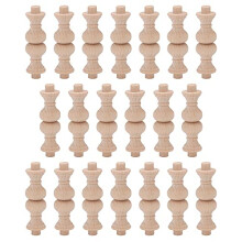 SHANOER Wooden Railing Insert Wood Spindle for Furniture Decorative Parts Replaement (6.5cmx1.8cm)