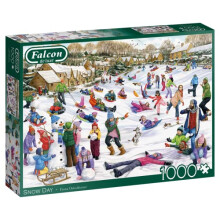 Jumbo, Falcon de luxe - Snow Day, Jigsaw Puzzles for Adults, 1000 piece