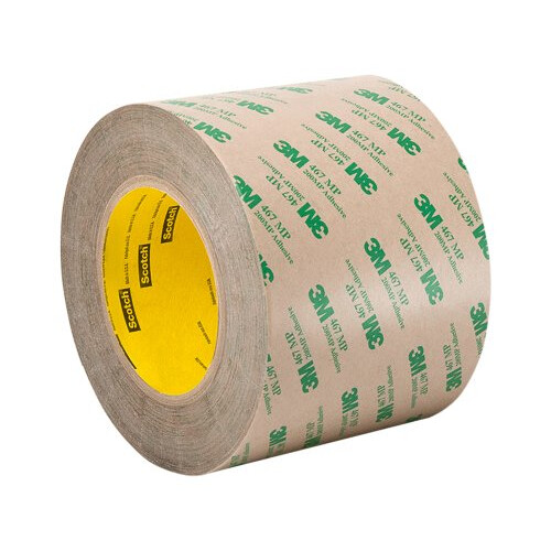 3M TapeCase 467MP 2.5" x 60yd High Performance Adhesive Transfer Tape, Converted from 3M 467MP, 2.5" x 60 yd. Roll