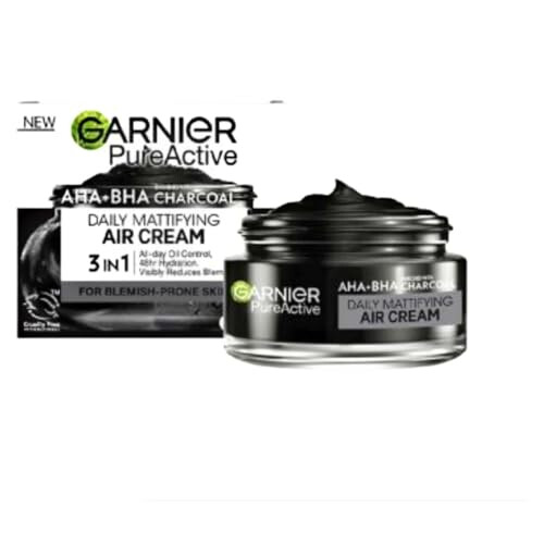 Garnier Pure Active AHA+BHA Charcoal Daily Mattifying Air Cream