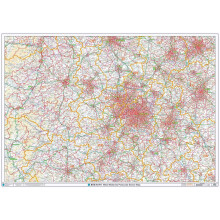 Postcode Sector Map - (S10) - West Midlands - Wall Map-Paper