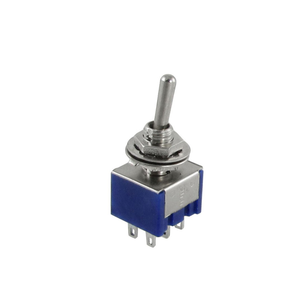 5Pcs 3 Position 2P2t Self-Locking Dpdt On-Off-On Miniature Mini Toggle Switch 608641510799