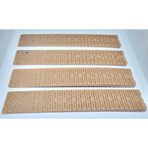 4 x Lined Composite Wedge Shims - 190mm Long 1
