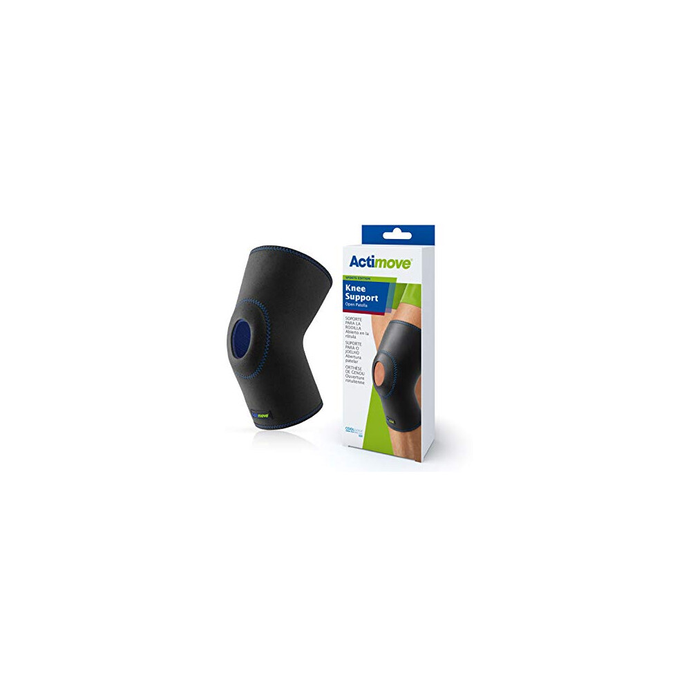 Actimove - Sports Edition - Open Patella Knee Support - Provides Support & Pain Relief - Latex And Neoprene Free- Extra Large
