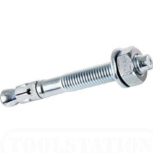 523137 FXA Through Bolt Wall Anchor 12/10 x 104 mm, Zinc Plated, Set of 20 Pieces