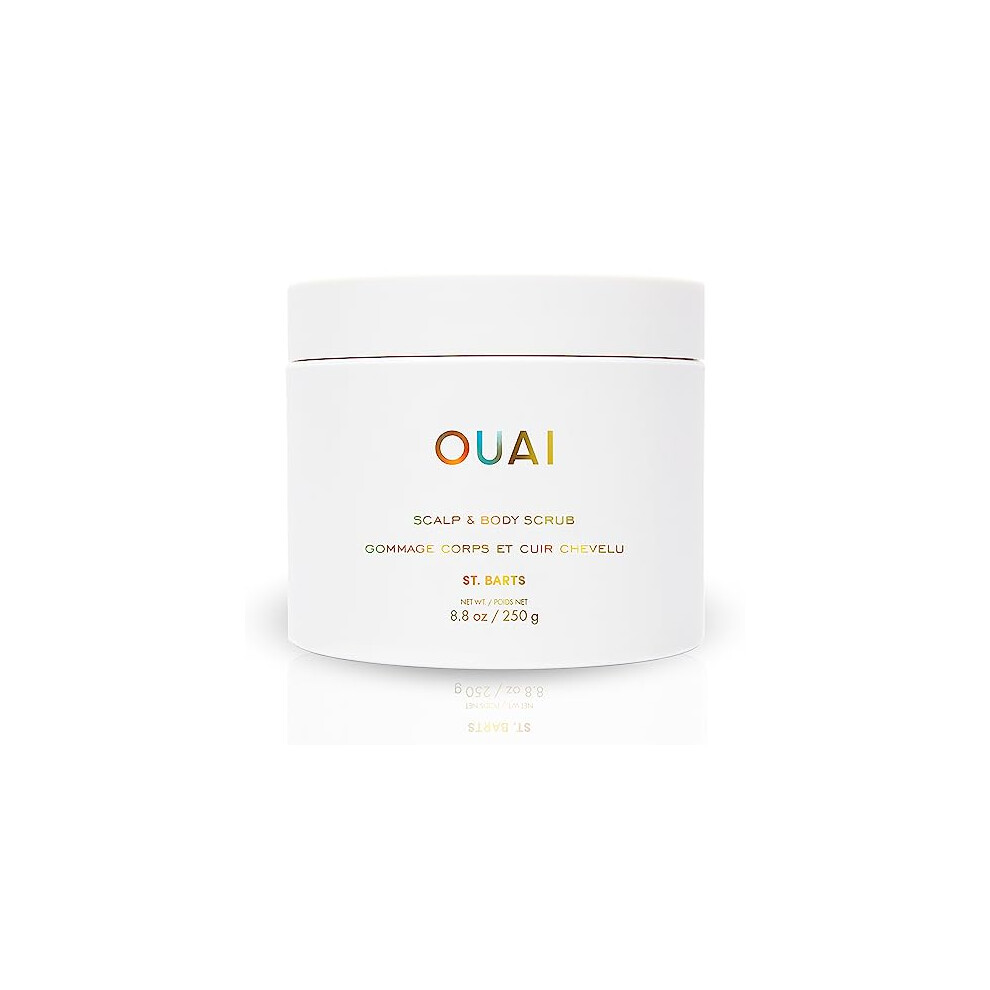 Ouai St. Bart's Scalp And Body Scrub, Deep-Cleansing Sugar Scrub For Hair And Skin That Exfoliates And Moisturizes, 8.8 Oz